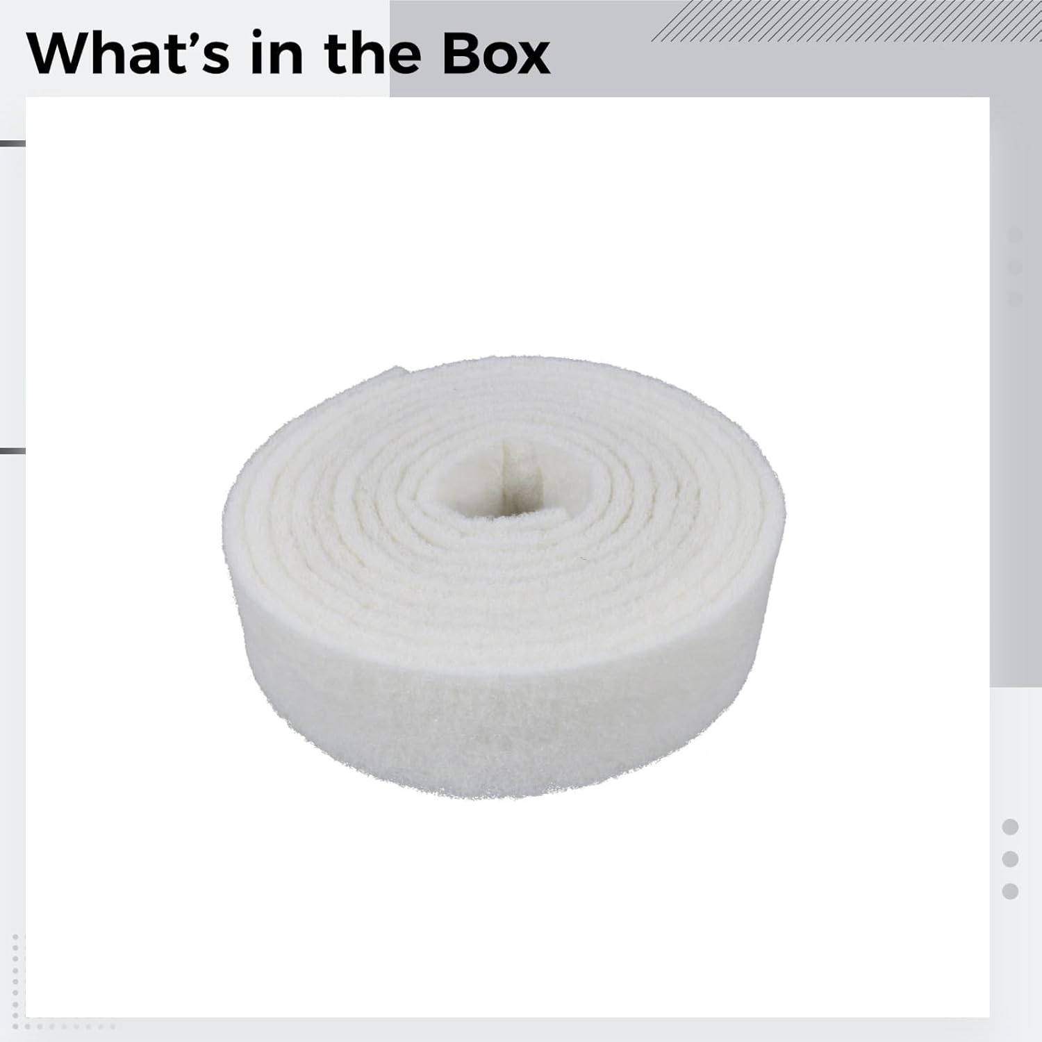 2.8 in X 16.4 Ft Polishing Abrasive Roll, Non-Woven Aluminum Oxide for Shoes, Boilers, Furnaces