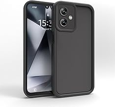 PanXCase Cover for Motorola Moto G54 – Slim Silicone Case Elegant Designs Soft Light, Camera Protection Shockproof Anti-Scratch Case (Black)