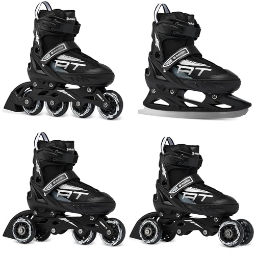 4in1 - i pattini in linea sono dotati anche di una guida per pattini. Grazie ad esso, i pattini in linea possono essere adattati ai pattini. Montaggio molto semplice, che può essere effettuato da soli