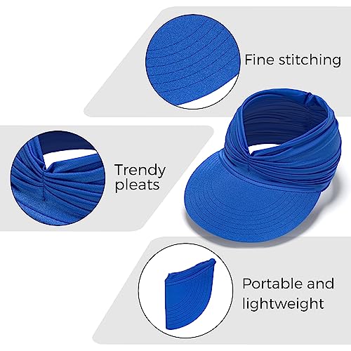 Visera solar para mujer con ala ancha ajustable miniatura 3