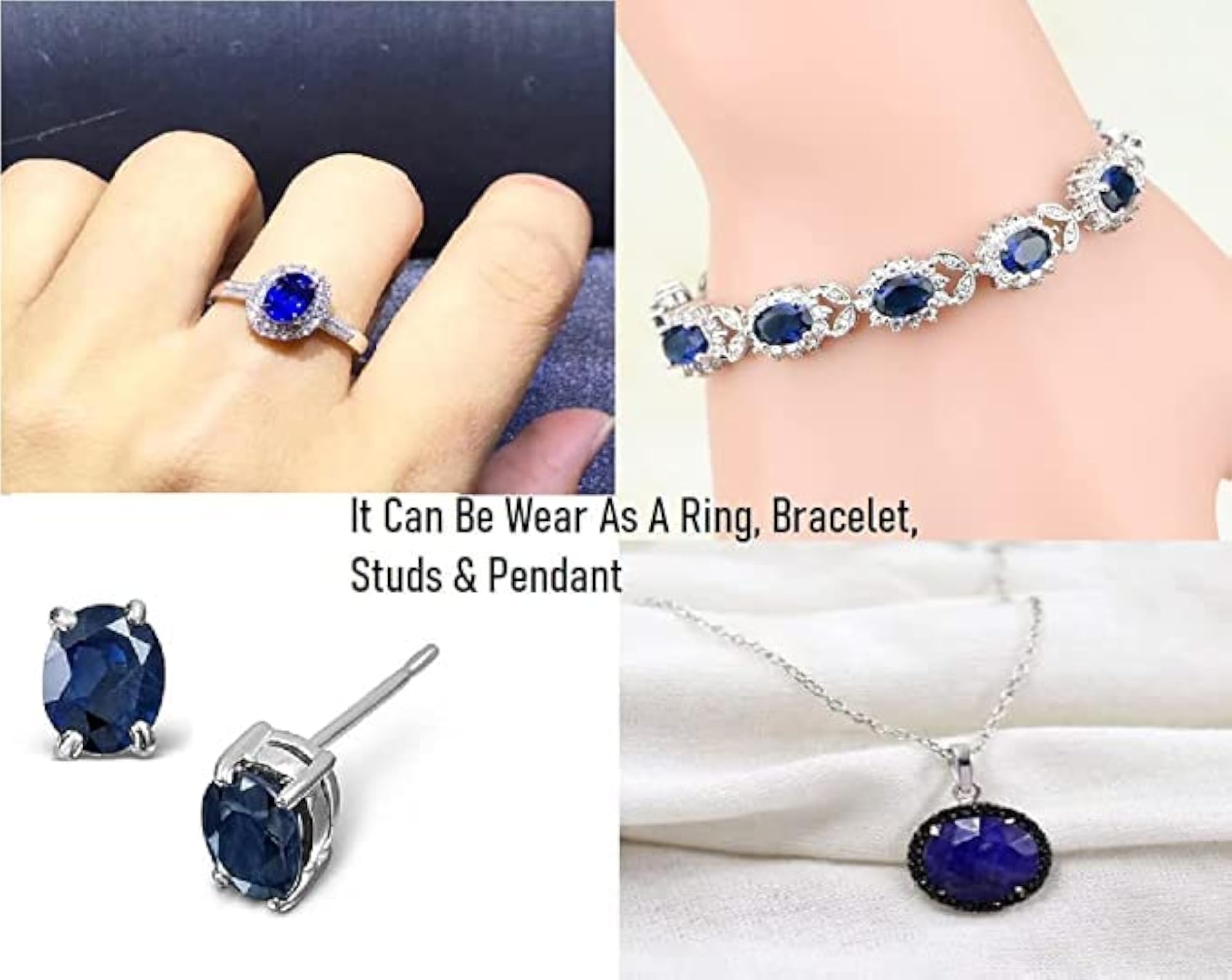 Kashmiri Blue Sapphire Stone 5.50 Carat, Certified