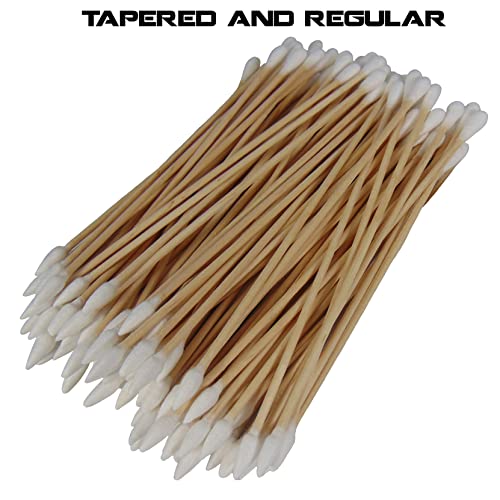 (Tapered And Regular Tip) Type-Iii 100Pc Gun Cleaning 6 Inch Double Sided Cotton Swabs #TOP4