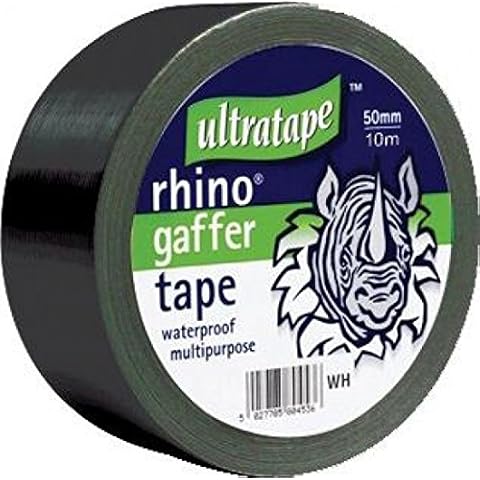 Rhino 50m Gaffa Cloth Tape 50mm Black Cover