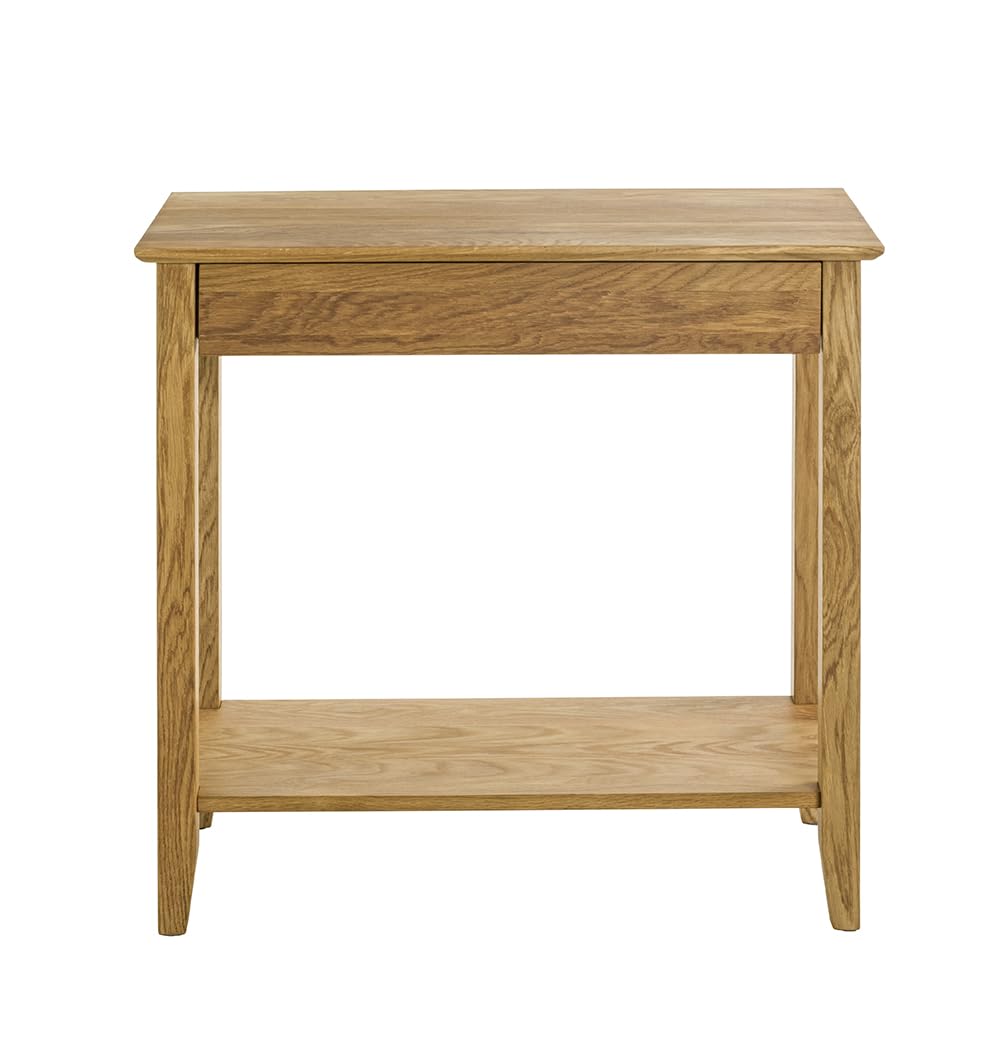 HAKU Console chêne, Bois Massif - Dim.: L 75 cm x H 75 cm x P 35 cm, Style: Traditional