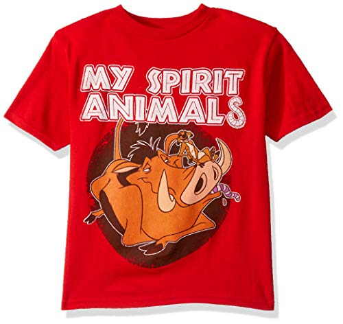 T-shirt Disney rouge pour garçon taille 4 ans à col rond et manches courtes