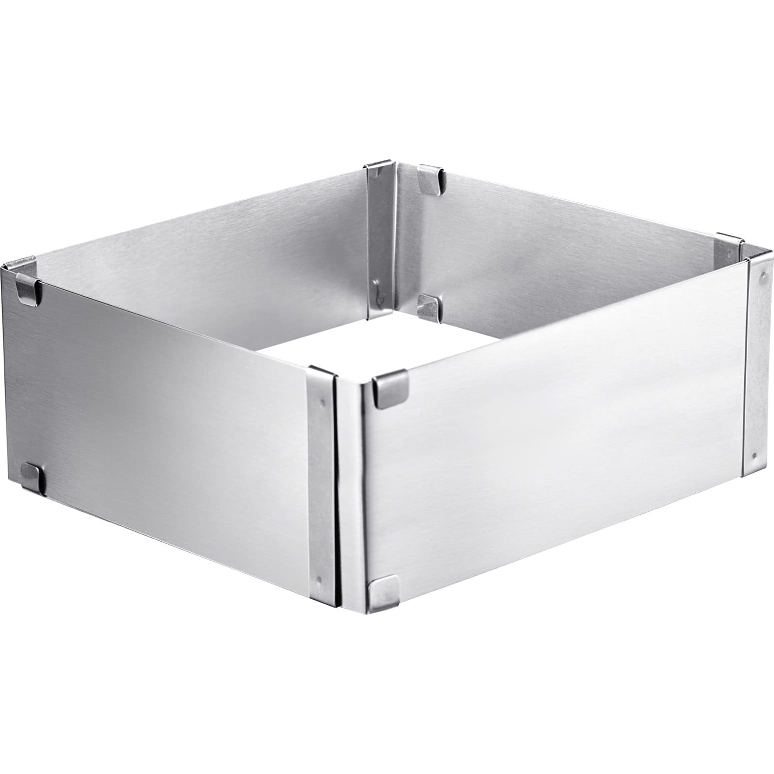 Adjustable Square Cake Frame in Stainless Steel H 8 Cm - EVA - Springform Pan
