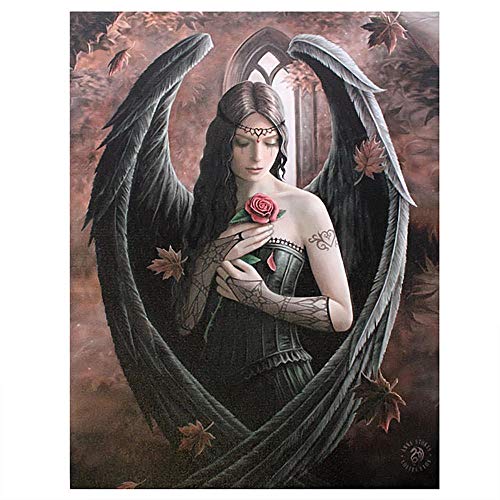 ANNE STOKES Fantastique design gothique rose Ange/fée rose sur toile