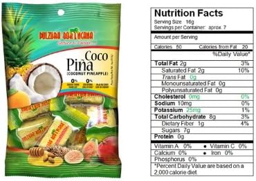 Tropical Coconut with Pineapple Candies