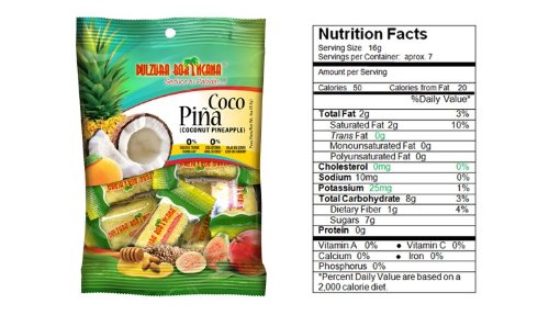 Tropical Coconut with Pineapple Candies