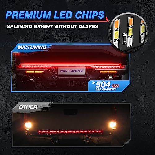 Mictuning MIC-TL-176US 60 Inches Triple 504 Leds Tailgate Strip Light Waterproof thumb #2