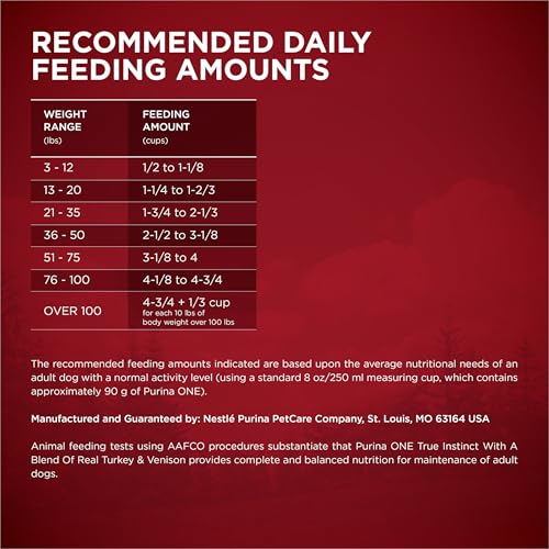 Purina ONE True Instinct With A Blend Of Real Turkey and Venison Dry Dog Food - 36 lb. Bag