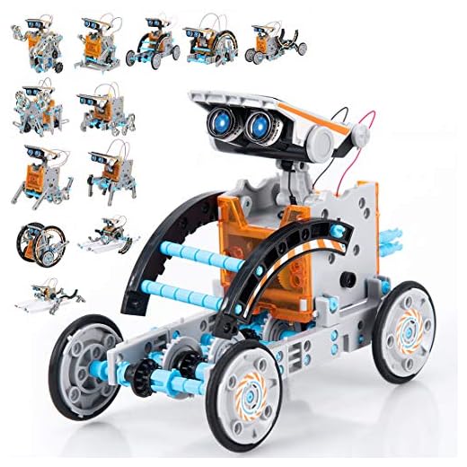 GARUNK STEM Solar Robot Kit 12 in 1 Educational STEM Learning Science Building Toys for Kids Teens and Science Lovers Age 10 11 12+ Years Old Boys and Girls, Creative Games & Fun Activity