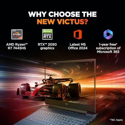 HP Victus, AMD Ryzen 7 7445HS, 4GB RTX 2050, 16GB DDR5
