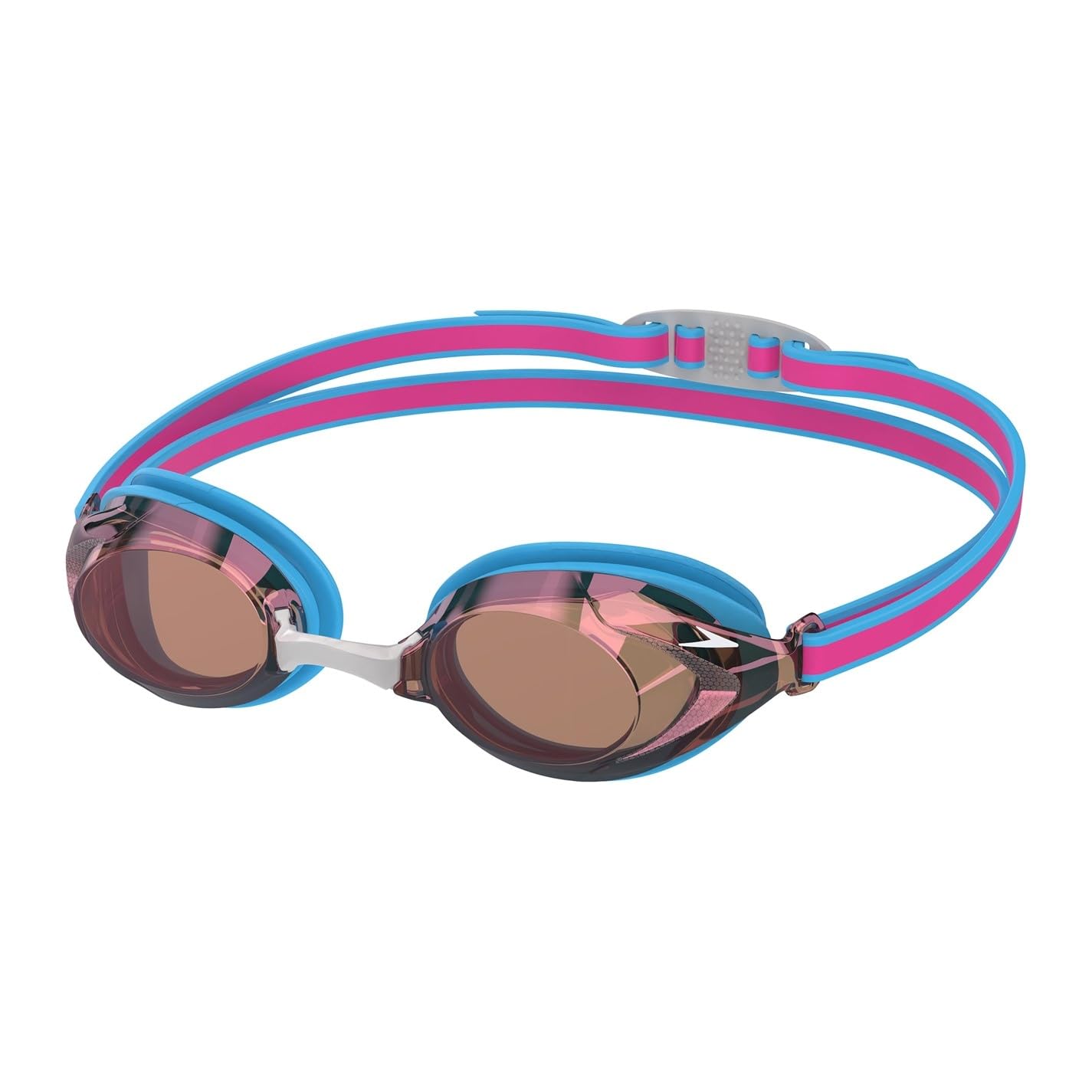 Speedo Unisex-Youth Vanquisher 3.0 Mirrored Goggles | Swim | Enhanced Vision, Jm Blue, One Size