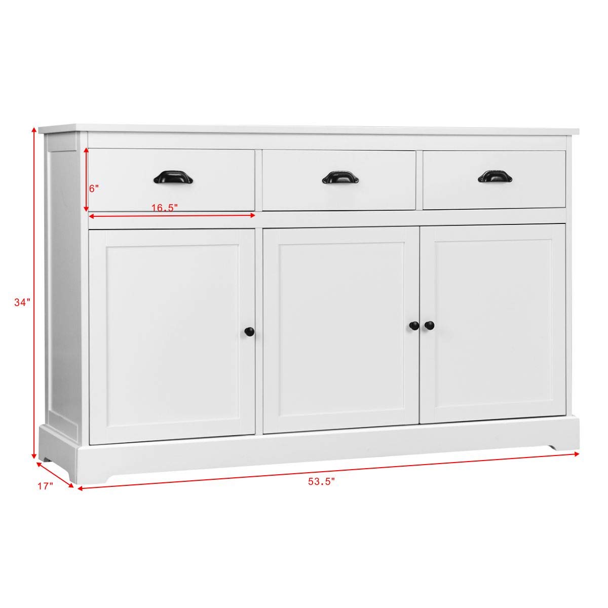 Giantex Sideboard Buffet Server Storage Console Table Home