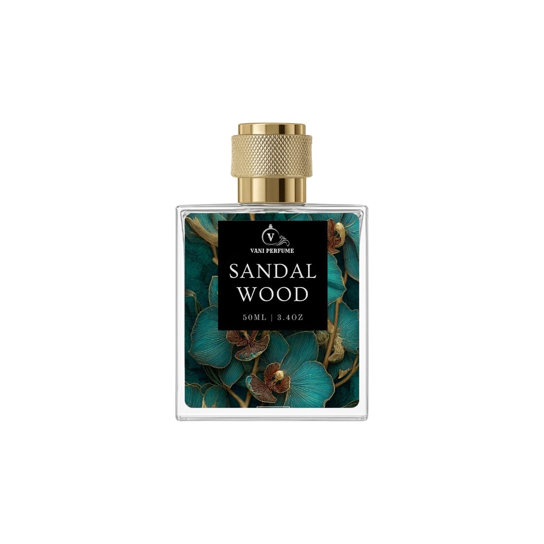 Unisex Perfume Sandalwood Eau de Parfum, 50ML, 3.4oz, Floral Design Bottle-image-5