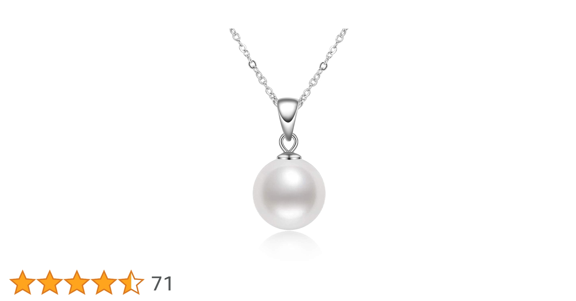 PRY シュウト　 Silver & White Pearl Necklace pry Silver & White Pearl Chain Necklace