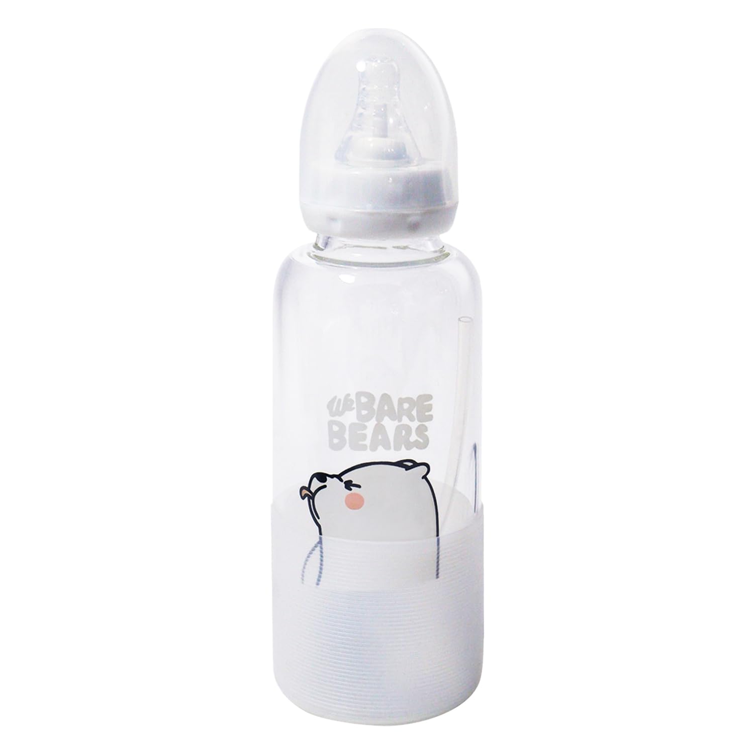 CutiePlusU Adult Glass Feeding Bottle 400ML Silicone Teat BPA Free โ image 1