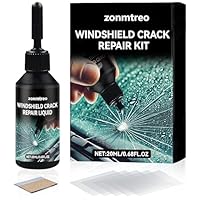 zonmtreo Cracked Windshield Repair Kit for Chips and Cracks, Car Windshield Crack Repair Kit, Glass Repair Liquid for Cracks, Rock Chip Repair Kit Windshield, Windshield Chip Repair Kit.