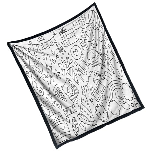 Couverture à colorier lavable et créative pour les enfants amateurs d'art