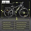 Eleglide T1 Vélo électrique de Montagne, Moteur 250W Batterie 36V 13Ah, 7 Vitesses, 27,5" VTT Adulte, E-Bike Urbain pour Homme Femme, Vélo de Ville Frien à Double Disque,VTC #5