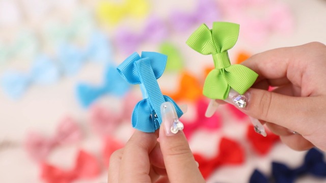 40-teiliges Set Baby-Haarschleifen-Clips, 2 Zoll, Voll Gefüttert – Bunte Ripsband-Spangen Für Feines Haar