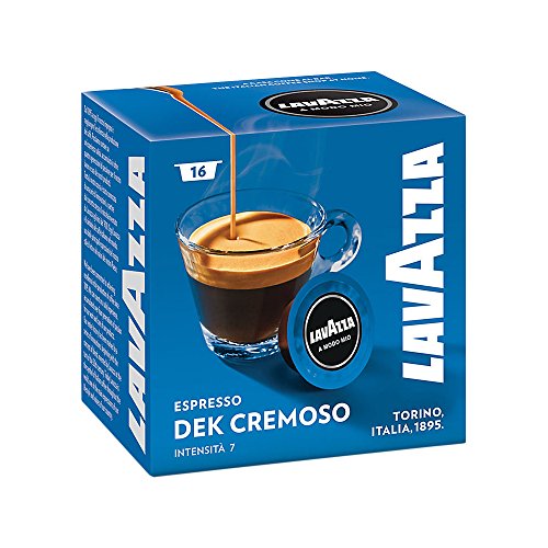 Capsules de café espresso Lavazza A Modo Mio Dek Cremoso boîte de 160 unités