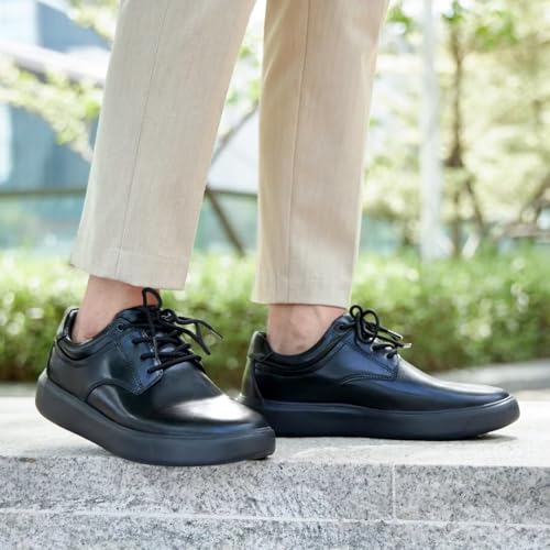 OrthoComfoot Men's Orthopedic Leather Dress Walking Shoes: Comfortable Plantar Fasciitis Sneakers with Arch Support for, Orthotic Casual Business Work Shoes for Foot and Heel Pain Relief3