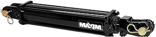 Maxim TC 2500 PSI Tie-Rod Cylinder for Double Acting 2.5' Bore x 8' Stroke - 1.125 Rod Dia #3/8 NPT Port Retracted 18.25