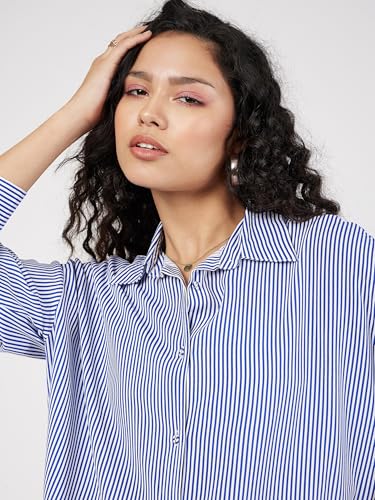 Image of Sassafras Women Polka Dot Oversize Shirt