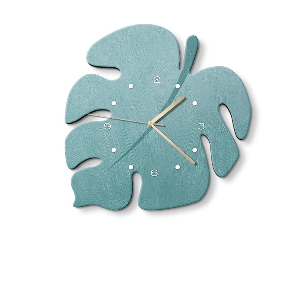 ZKALQECNF Living Room Minimalist Wall Clock, Creative Decoration, Silent, Suitable For Living Room, Study, Bedroom(Blue,Medium)