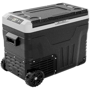 camping fridge with battery