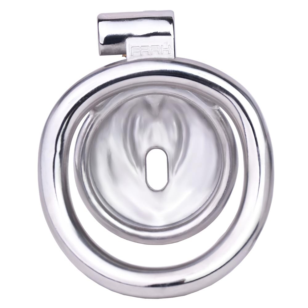 Gabbia mimetica da uomo in acciaio inox - Gabbia di protezione per il fitness - Con cintura ausiliaria - Anti-fuga - A341 (Regolare, 50mm)