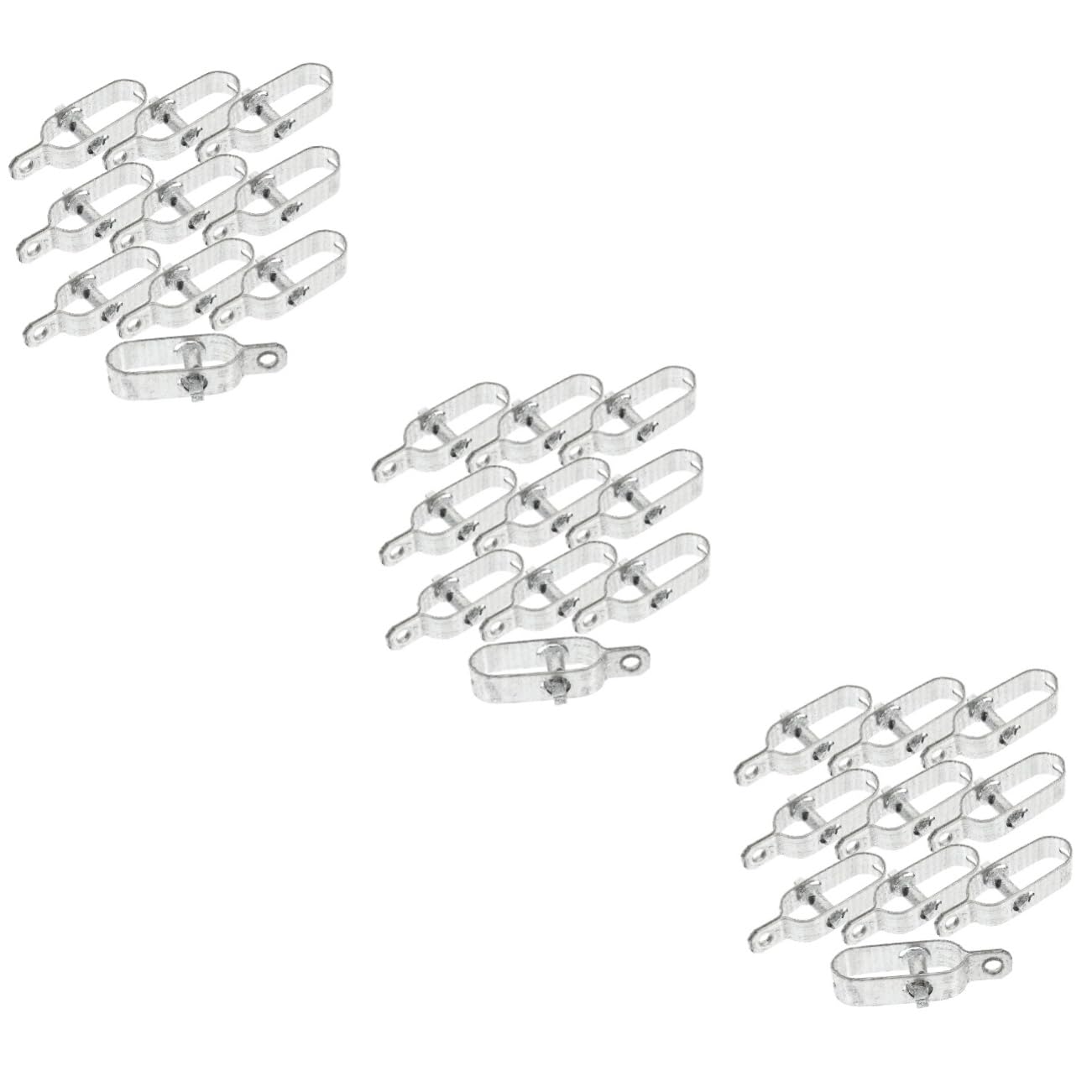 ABOOFAN 3 Ensembles Tendeur De Fil pour Tendeur De Câble Métallique Recouvert Clé À Cliquet Outil en Fil d'acier Tendeur De Câble De Grillage Lourd Silver Le Fer 10 Pièces * 3