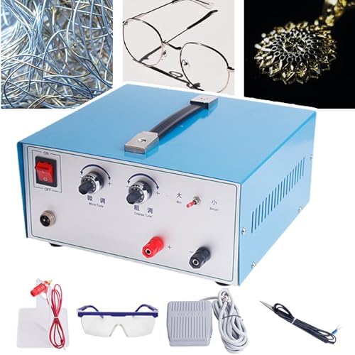 Automatic Jewelry Spot Welding Machine with Foot Switch, Precision Tweezers & Stand - Essential Handheld Equipment for Jewelry Repair & Creation,