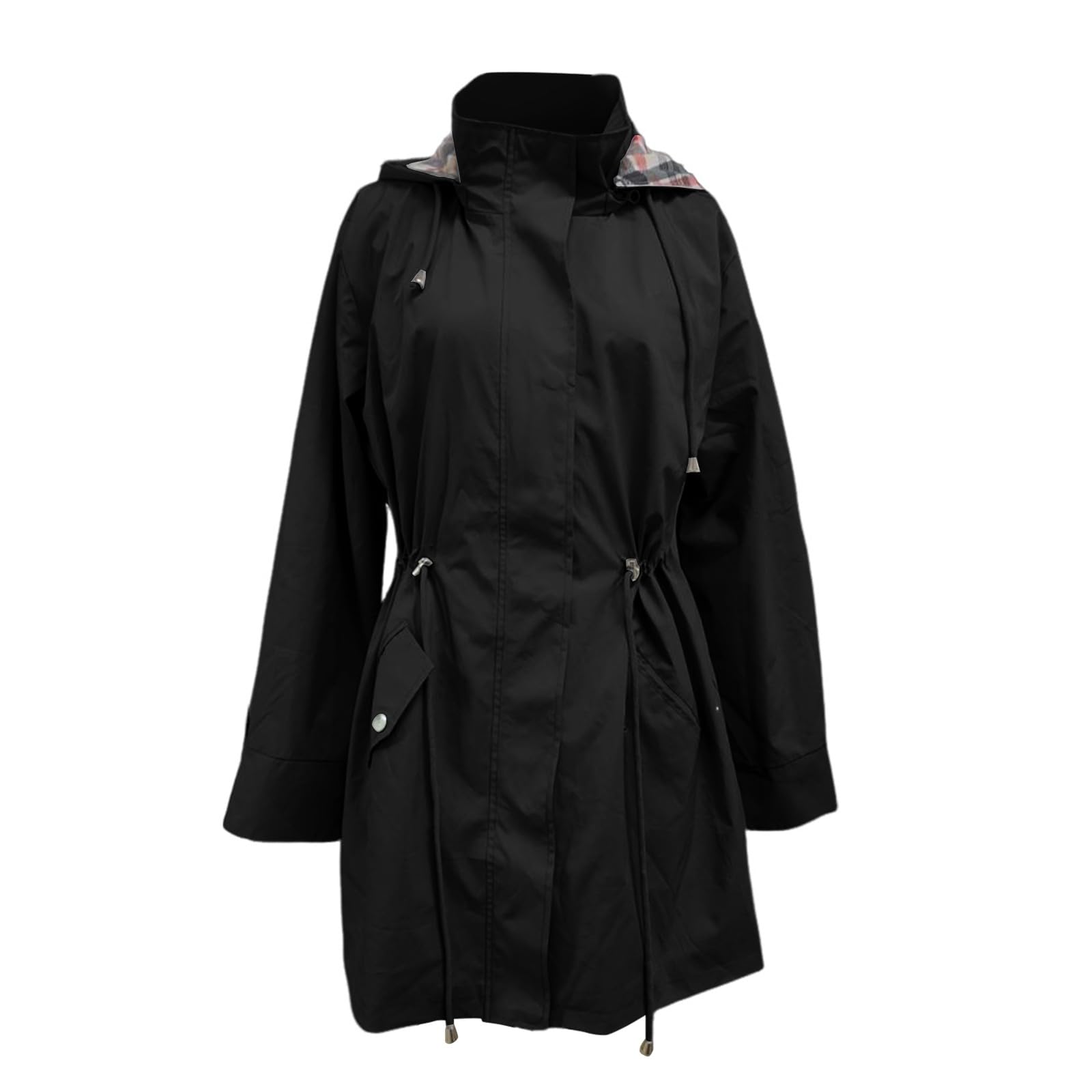 Giacca Con Cappuccio Snellente E Casual Per Donna Cerata Scooter Pioggia Impermeabile Moto Giacche Softshell Alpinismo Nero Da Corsa Trekking Antipioggia Sportiva Invernale Canadian Soft