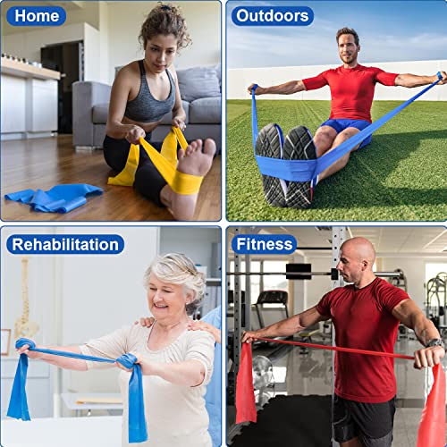 Potok Resistance Band Set, 3Pack Latex Elastic Bands For Upper & Lower Body & Core Exercise, Physical Therapy, Lower Pilates, At-Home Workouts, And Rehab #TOP4