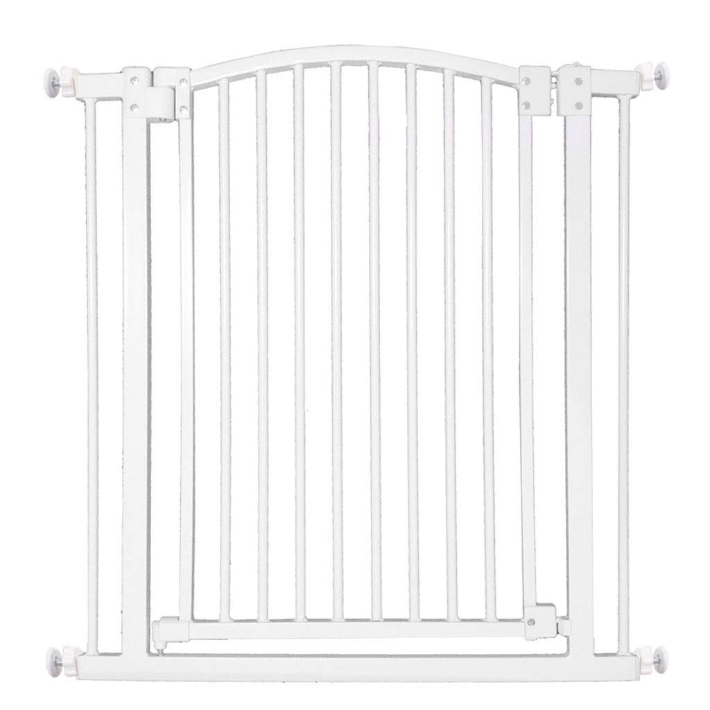 Porte de sécurité à fermeture automatique blanche pour escalier large 115-124cm
