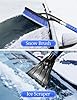 HEEYA 27 Inch Ice Scraper and Brush for Car, Snow Brush and Ice Scraper with Foam Grip, Detachable Snow Scraper for SUV Truck Jeep Vehicle Auto Windshield Window - Blue #2