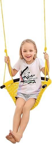 Miniatura 14 de JKsmart Columpio para niños pequeños, columpio para niños, juego de columpios seguros para niños, perfecto para interiores, exteriores, patio de