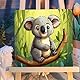 Koala Malen Nach Zahlen Kinder mit Rahmen, Koala Malen Nach Zahlen ab 5 6 7 8 9 10 Jahre Mädchen und Junge, Paint by Numbers für Geschenke und Wand Dekoration (20x20cm) Mit Staffelei