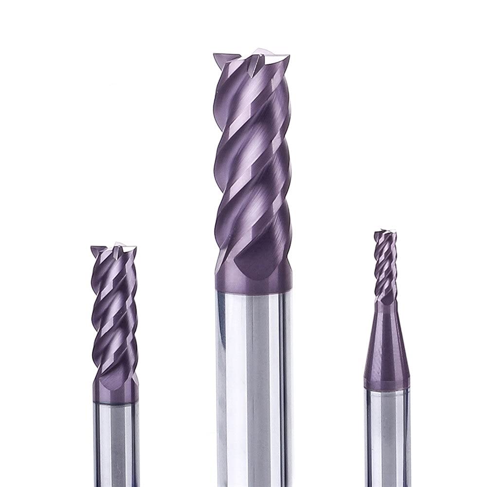Zoegneer Fraise En Bout Carbure 6MM HRC50 4 Bords Ultra-Longue 150MM - Fraise CNC 6x6D*150