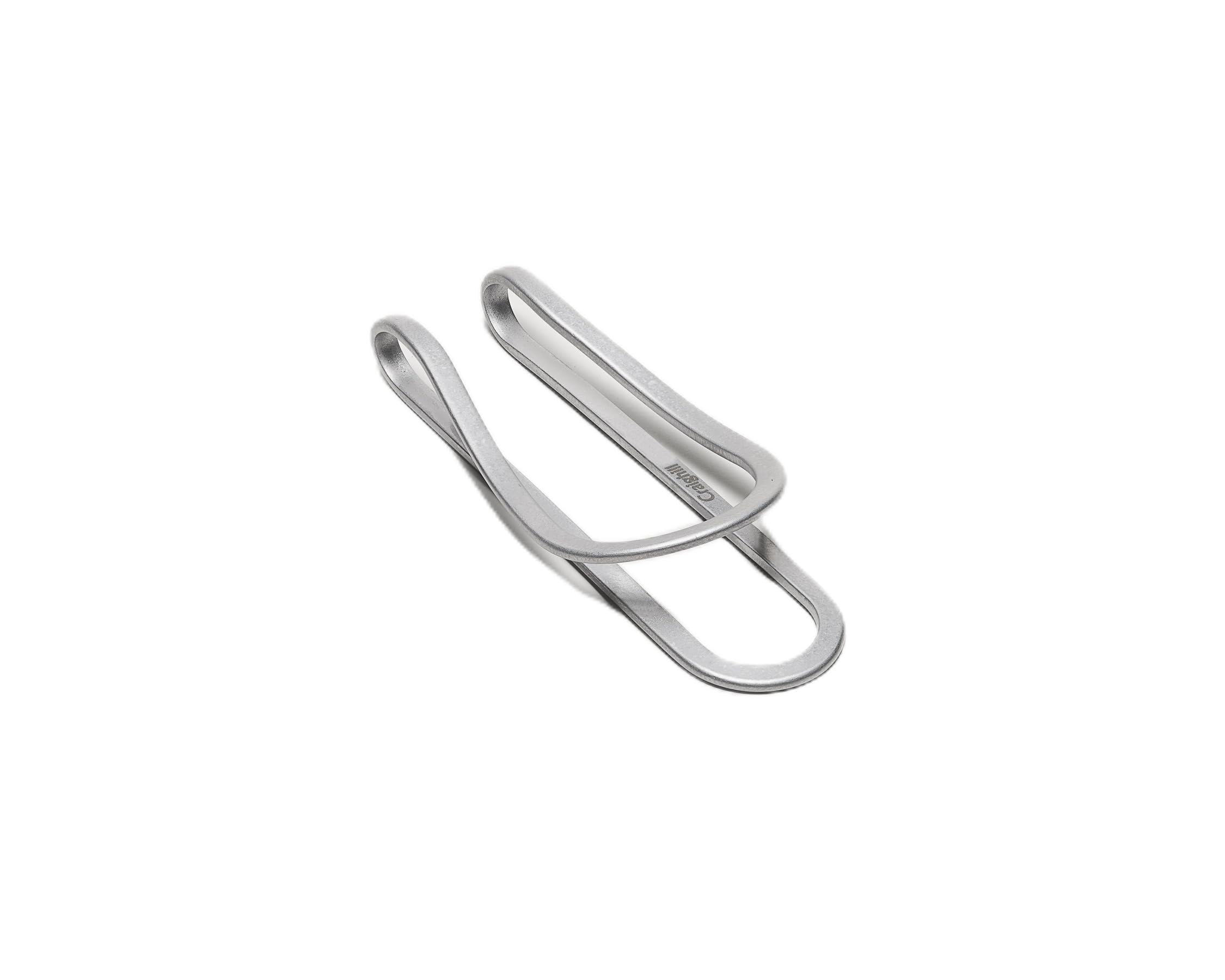 Craighill Clip para dinero de estación, soporte para dinero en efectivo de bolsillo frontal, delgado y elegante para tarjetas de crédito y visita, titanio duradero, plateado (Vapor Silver), Measures
