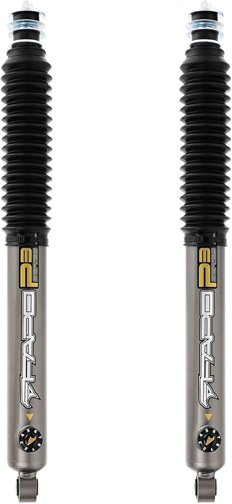 Rear Shock Absorbers 8 Level Adjustable Damper for Toyota Tacoma 2005-2022 0-2" Lift 4Pcs Set (P3 Series)