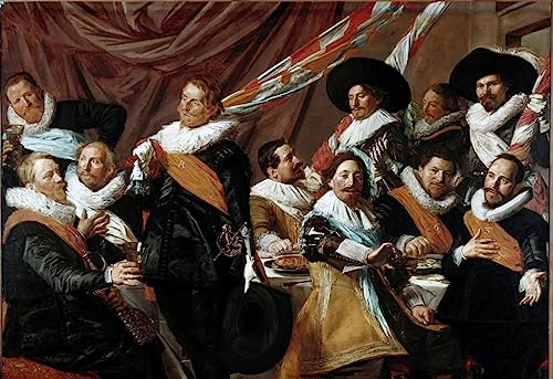 Tableau le banquet des officiers Frans Hals pour decorer un cabinet de travail elegant