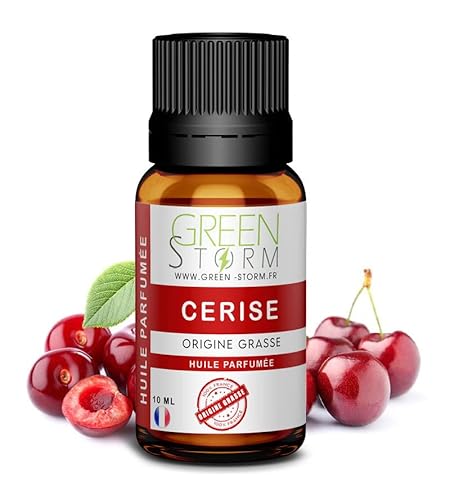 Huile PARFUMÉE Cerise 10 ML, Huile Essentielle - Diffusion, Cosmétique, Massage, Bain aromatique - DIY Bougie, Savon, Crème, Huile, Lotion - Peau Cheveux Green-Storm