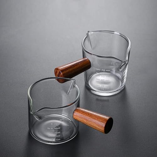 Miniatura 4 de Ochine Vasos de chupito de espresso, vaso medidor, vaso de chupito de espresso, 3.4 fl oz, jarra triple para barista, boquilla individual, vaso de