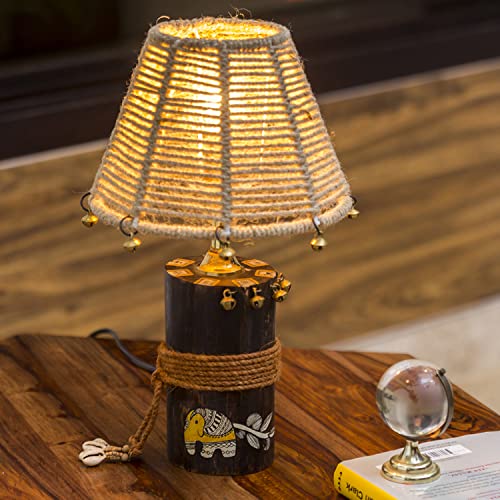 ExclusiveLane ‘The Jute-Tree Log’ Wooden Bedside LED Lamp Side Table Lamp For Bedroom Living Room(14 Inch,Liptis Wood,Without Bulb,Pack Of 1)|Table Lamps For Home Decoration Office Study Side Lamp ExclusiveLane ‘The Jute-Tree Log’ Wooden Bedside LED Lamp Side Table Lamp For Bedroom Living Room(14 Inch,Liptis Wood,Without Bulb,Pack Of 1)|Table Lamps For Home Decoration Office Study Side Lamp