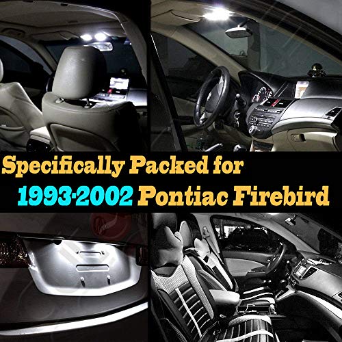 Kit 12 luces LED interiores blanco 6000K para Pontiac Firebird miniatura 2