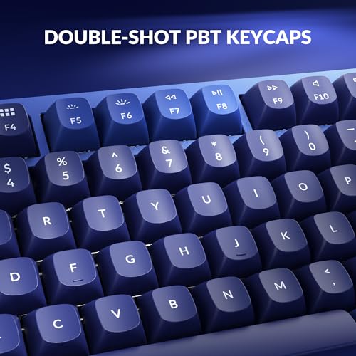 Image of Keychron Q3 Wired Custom Mechanical Keyboard Knob Version, TKL Tenkeyless QMK /VIA Programmable Macro with Hot-swappable Gateron G Pro Red Switch Double Gasket Compatible with Mac Windows Linux (Blue)
